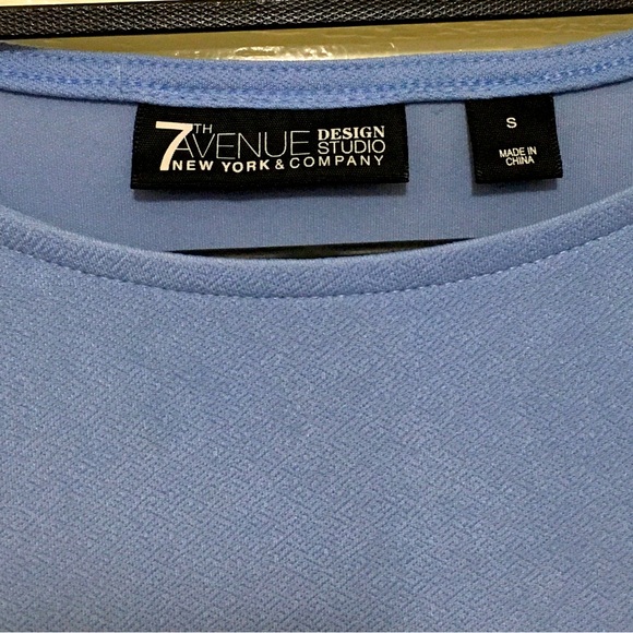 Baby Blue Top with Bell Layered Sleeves - Picture 5 of 5